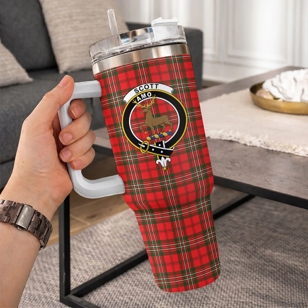 Scottish SCOTT MODERN Clan Badge Tartan 40oz Tumbler - Image 10