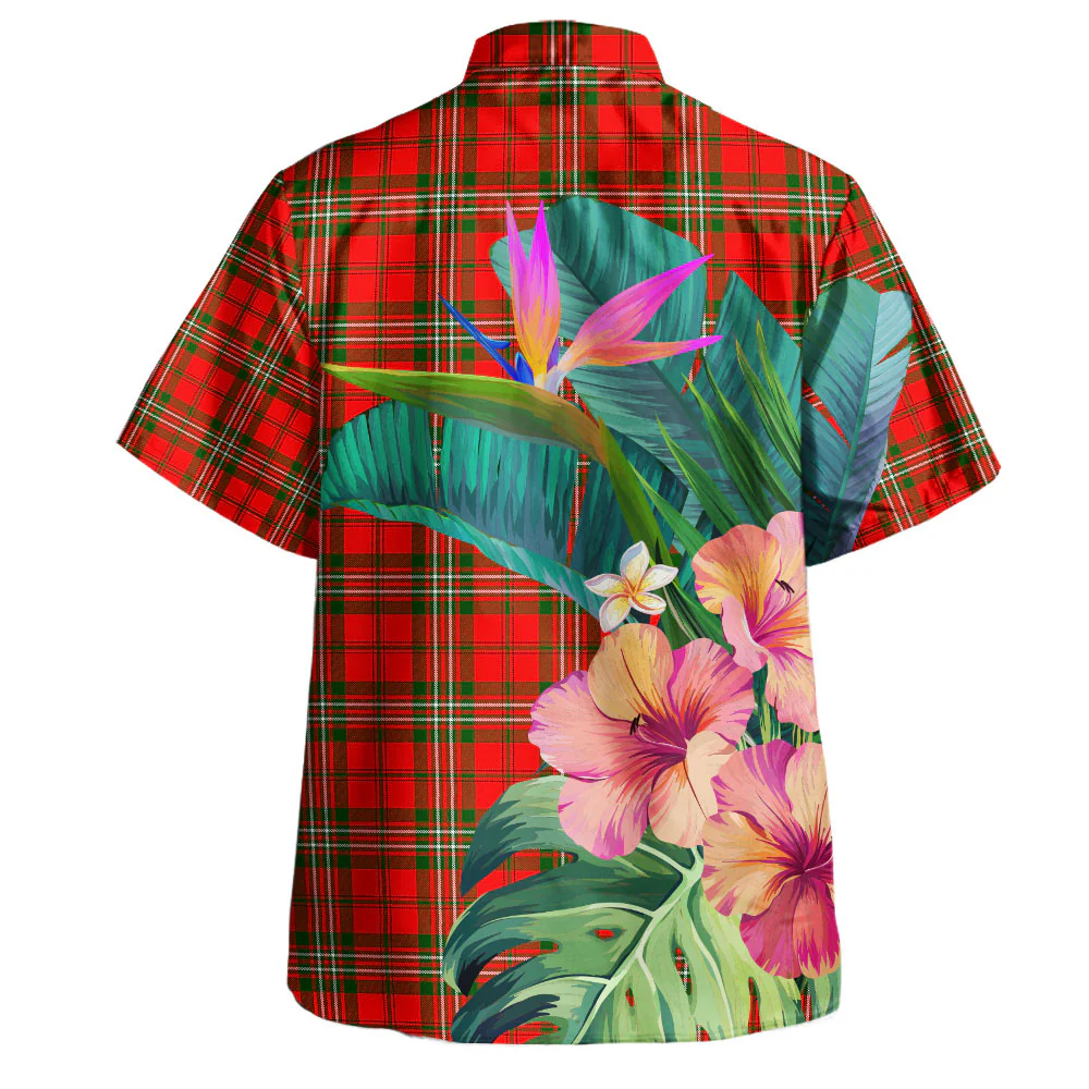 Scottish SCOTT MODERN Clan Badge Tartan Hawaiian Shirt Bouquet Tropical Style - Image 4