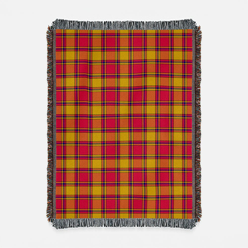 Scottish Scrymgeour Clan Badge Tartan Woven Blanket