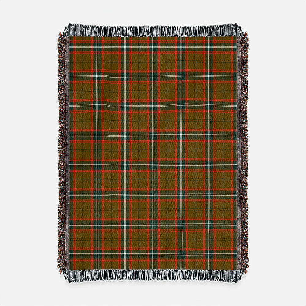 Scottish Seton Hunting Modern Clan Badge Tartan Woven Blanket