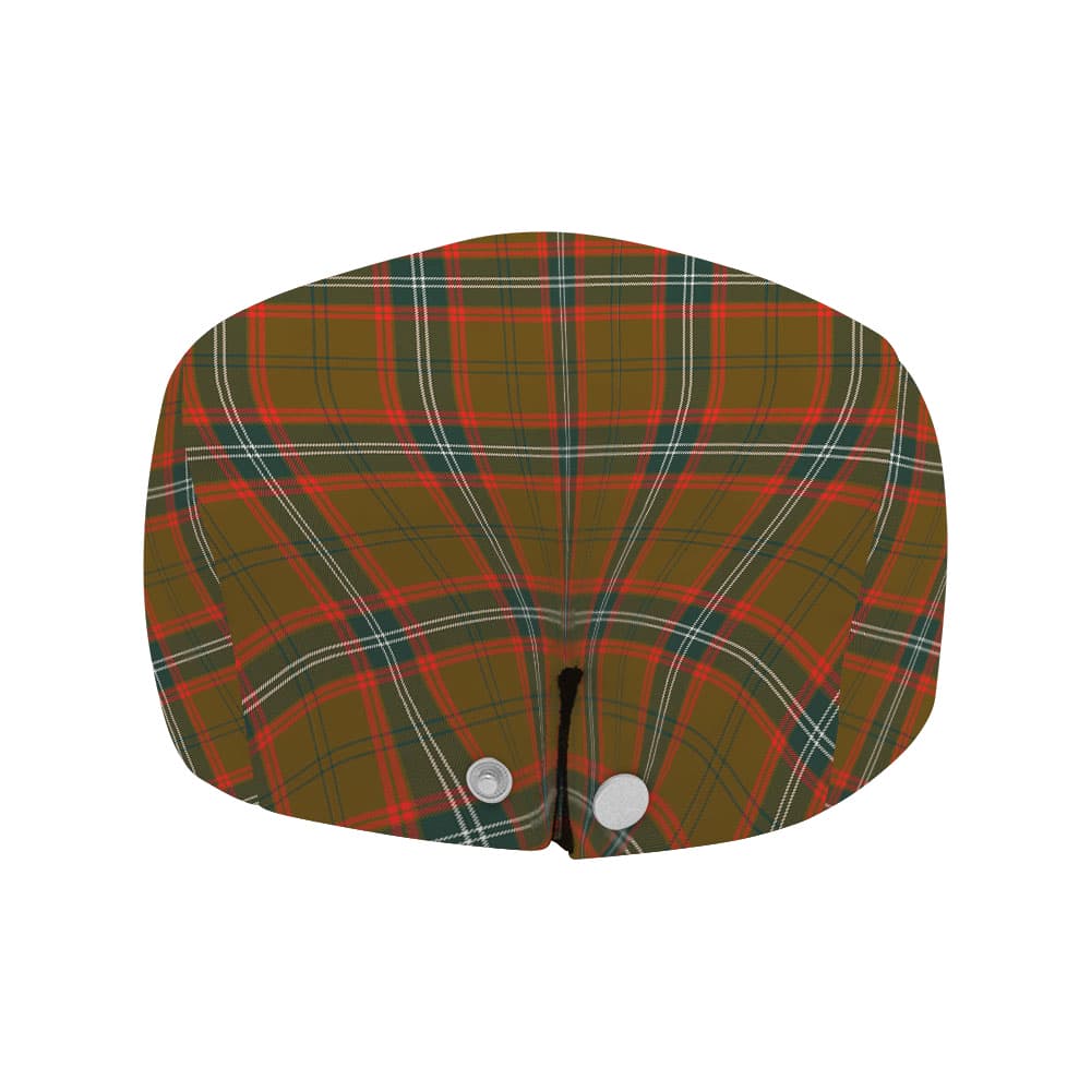Scottish Seton Hunting Modern Tartan Flat Cap - Image 4