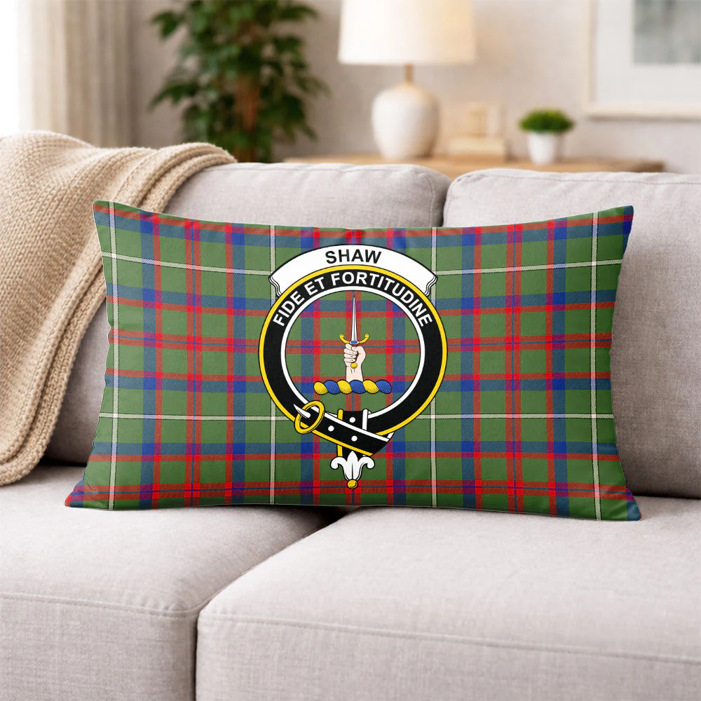 Scottish Shaw Green Modern Clan Badge Tartan Pillow Case - Image 3