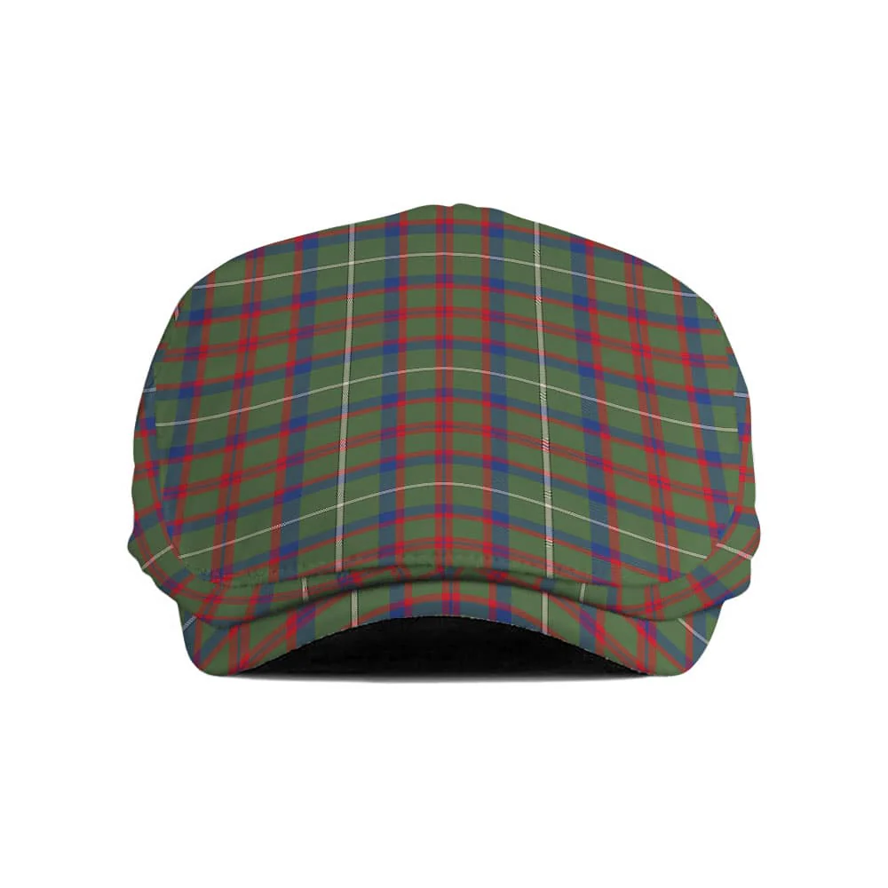 Scottish Shaw Green Modern Tartan Flat Cap