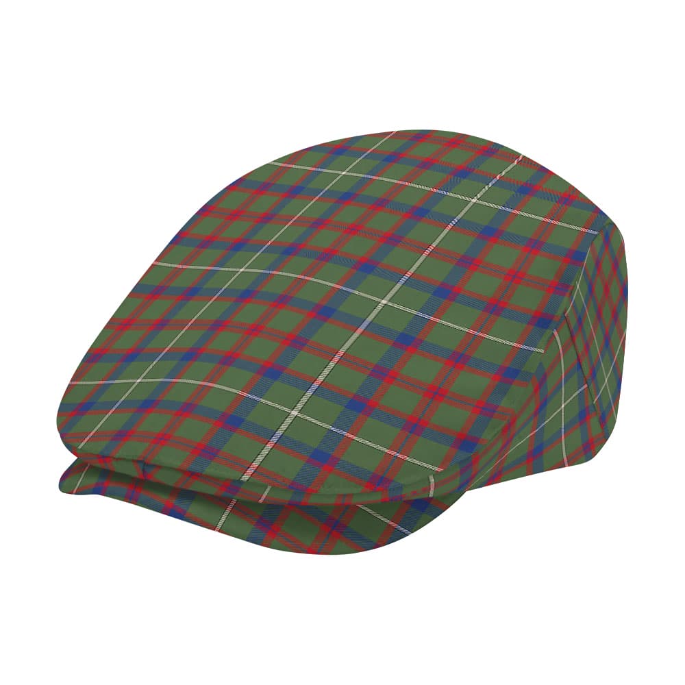 Scottish Shaw Green Modern Tartan Flat Cap - Image 2