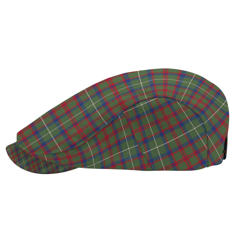 Scottish Shaw Green Modern Tartan Flat Cap - Image 3