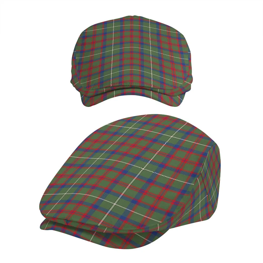 Scottish Shaw Green Modern Tartan Flat Cap - Image 5
