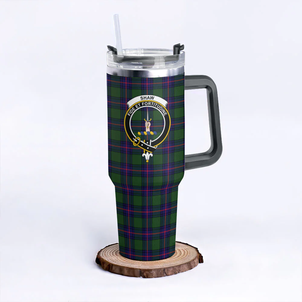 Scottish Shaw Modern Clan Badge Tartan 40oz Tumbler - Image 6