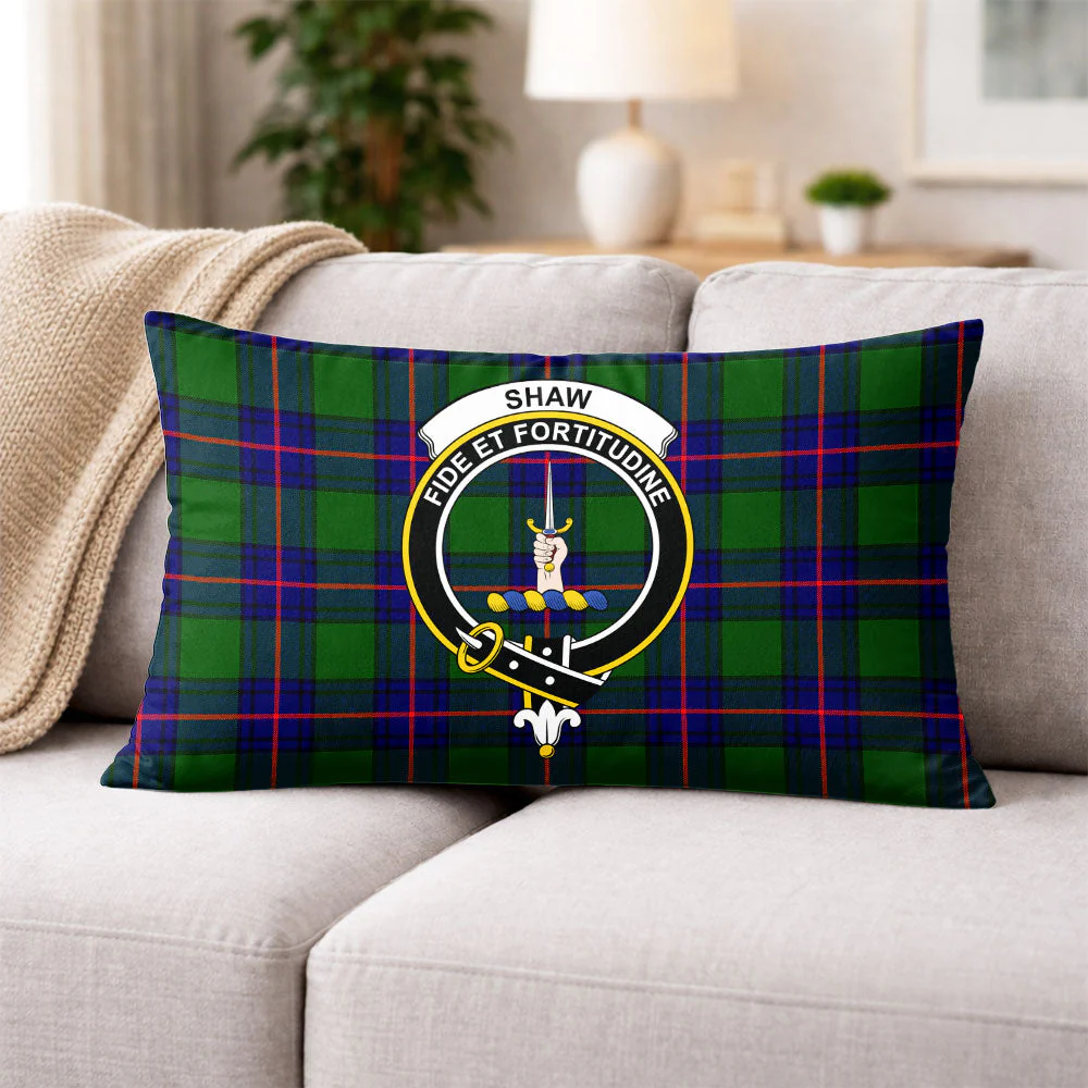 Scottish Shaw Modern Clan Badge Tartan Pillow Case - Image 3