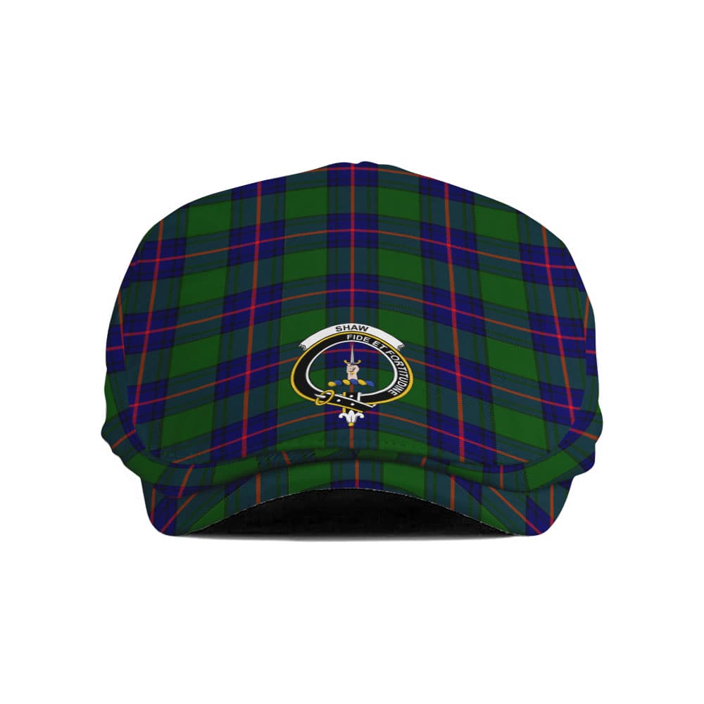 Scottish Shaw (of Tordarroch) Clan Badge Tartan Flat Cap