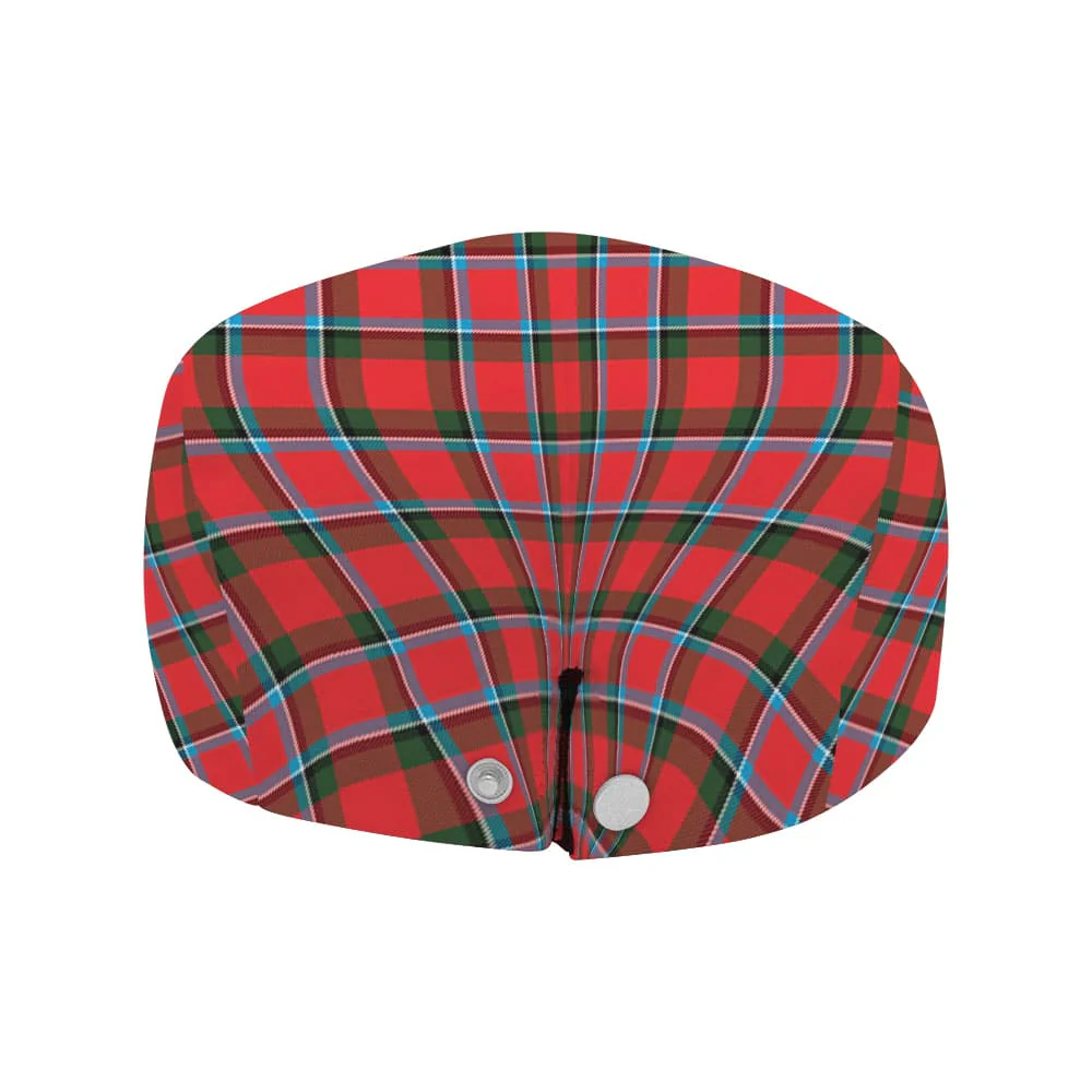 Scottish Sinclair Clan Badge Tartan Flat Cap - Image 4