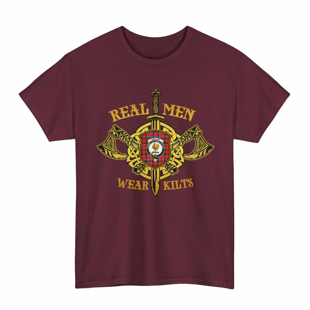Scottish Sinclair Clan Crest Tartan Unisex T-Shirt Real Men Wear Kilts - Image 4