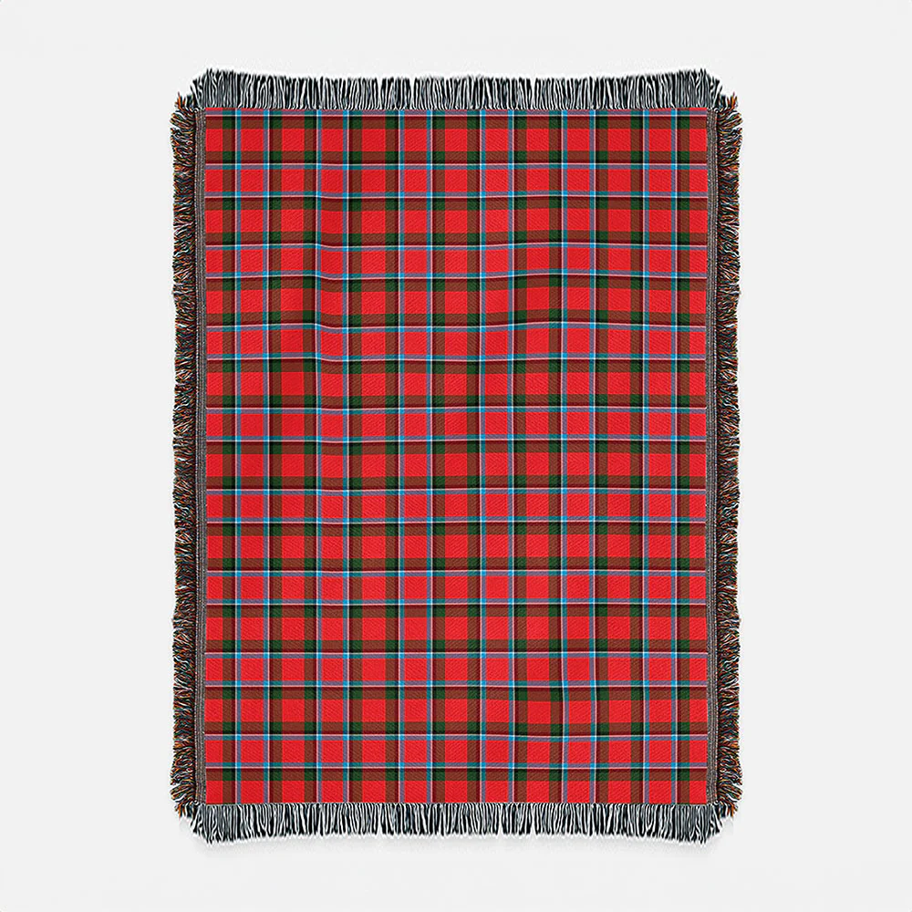 Scottish Sinclair Modern Clan Badge Tartan Woven Blanket