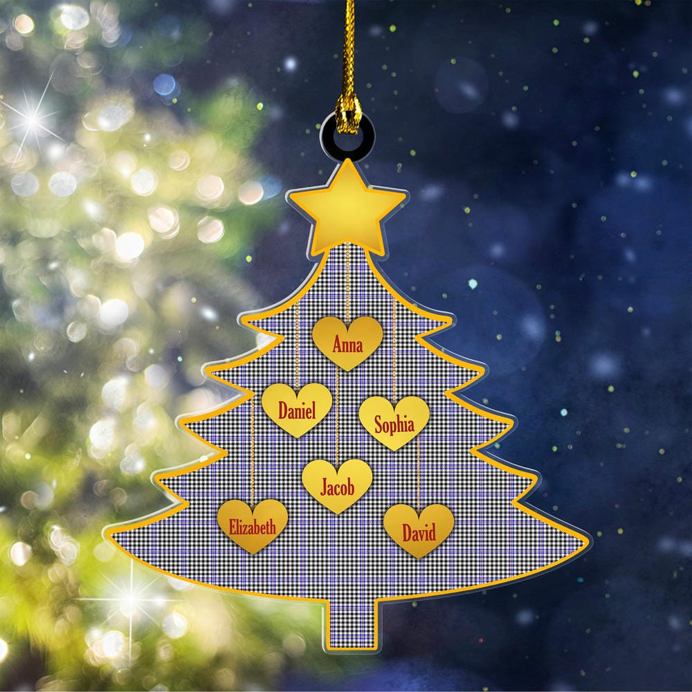 Scottish Sir Walter Scott Tartan Ornament Custom Family Christmas Tree