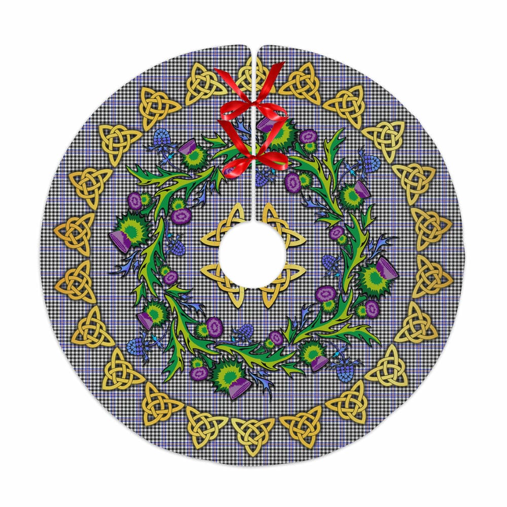 Scottish Sir Walter Scott Tartan Thistle Celtic Knot Christmas Tree Skirt