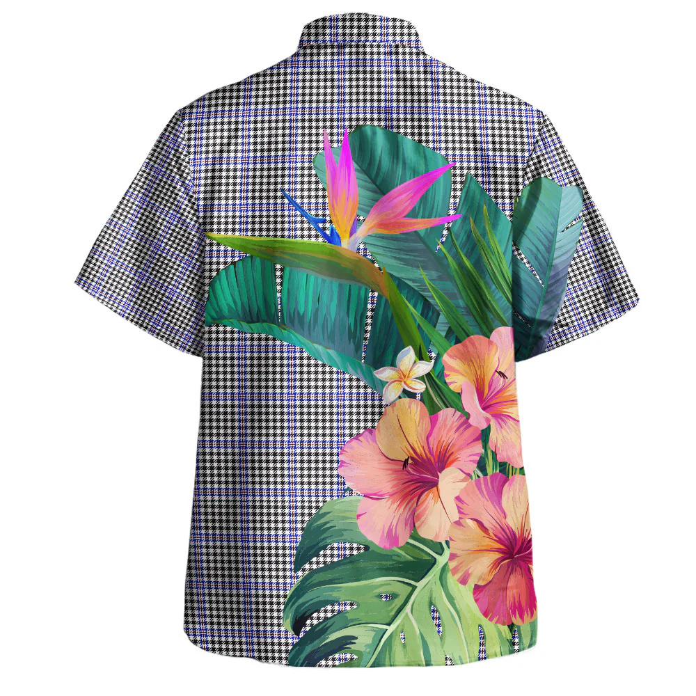 Scottish Sir Walter Scott Tartan Hawaiian Shirt Bouquet Tropical Style - Image 2