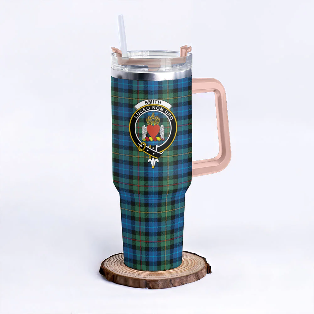 Scottish Smith Ancient Clan Badge Tartan 40oz Tumbler - Image 4