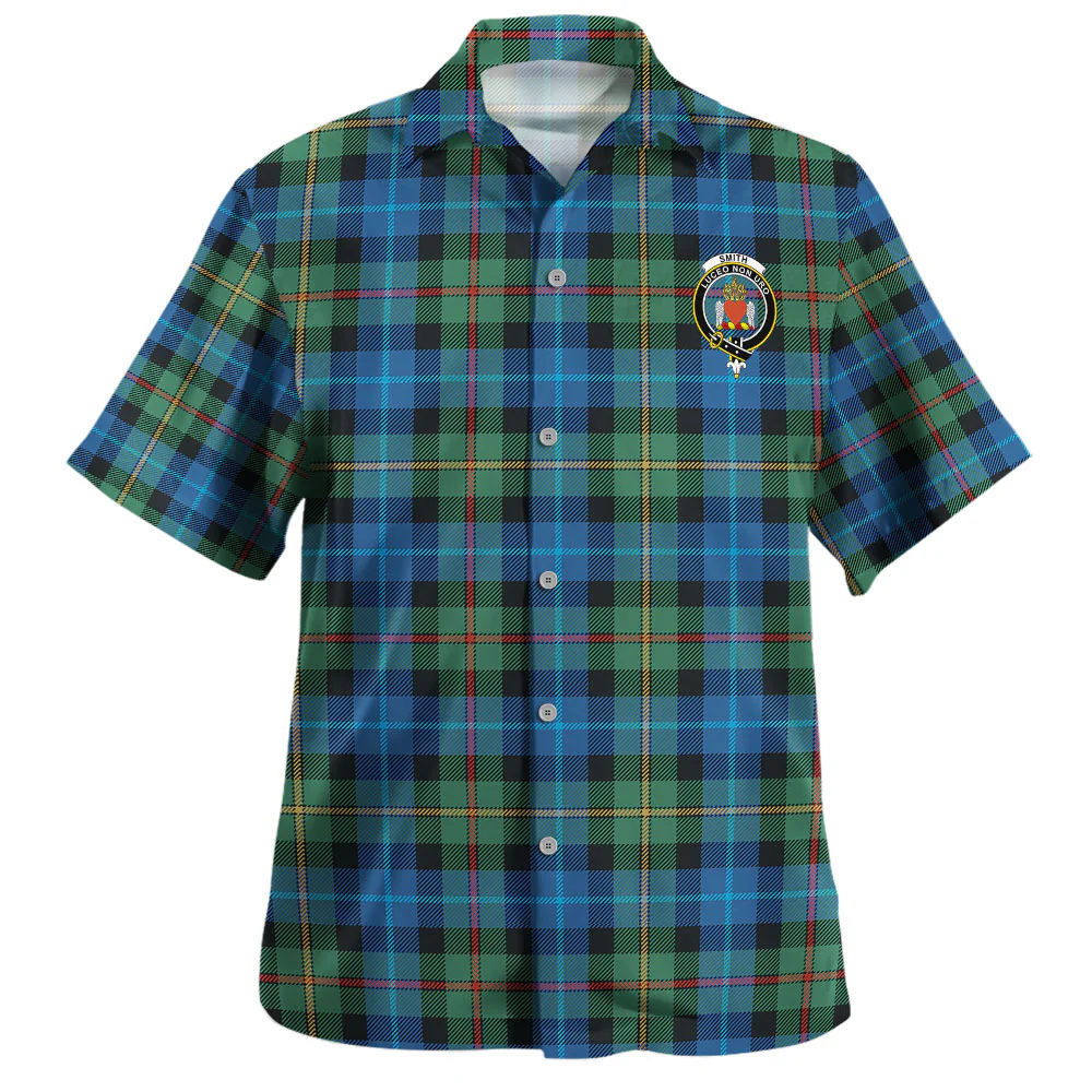 Scottish Smith Ancient Clan Badge Tartan Hawaiian Shirt - Image 2