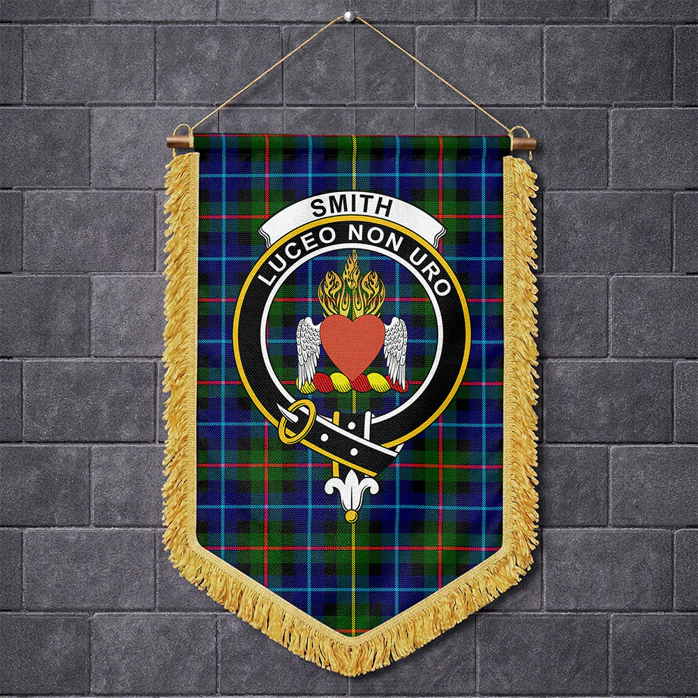 Scottish Smith Modern Clan Badge Tartan Wall Hanging Banner
