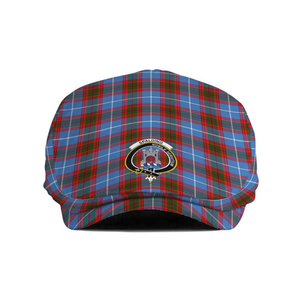 Scottish Spalding Clan Badge Tartan Flat Cap