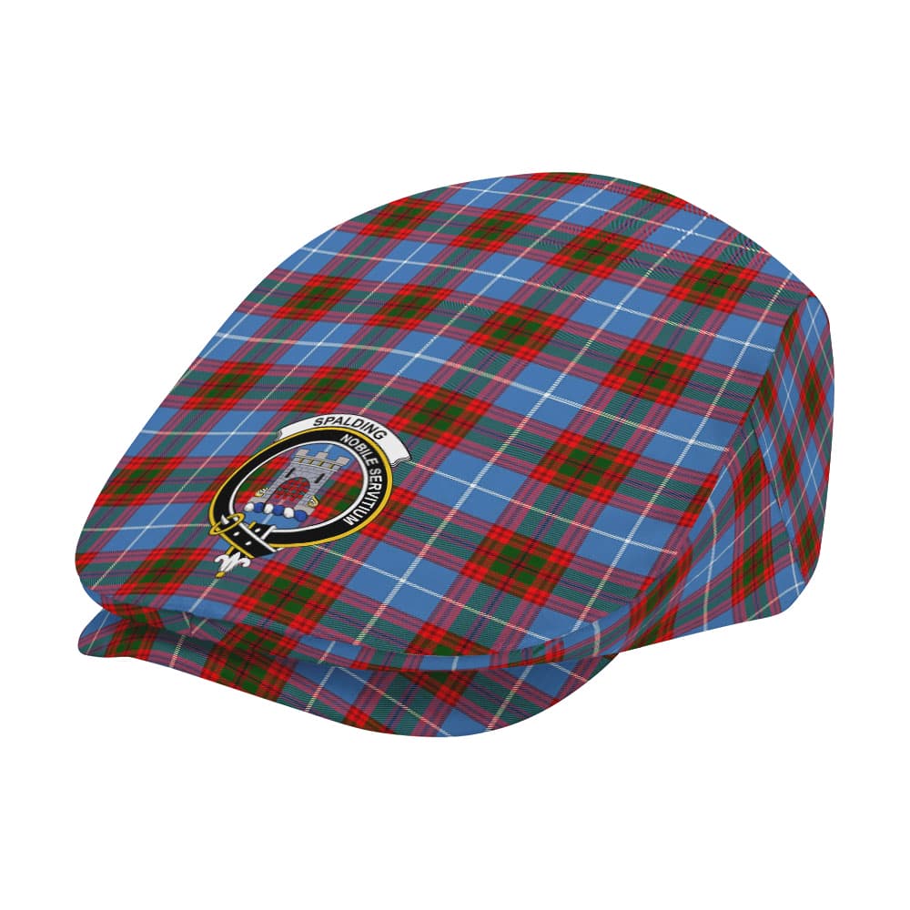 Scottish Spalding Clan Badge Tartan Flat Cap - Image 2