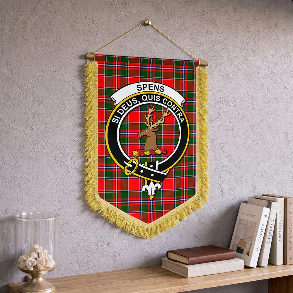 Scottish Spens Modern Clan Badge Tartan Wall Hanging Banner - Image 2
