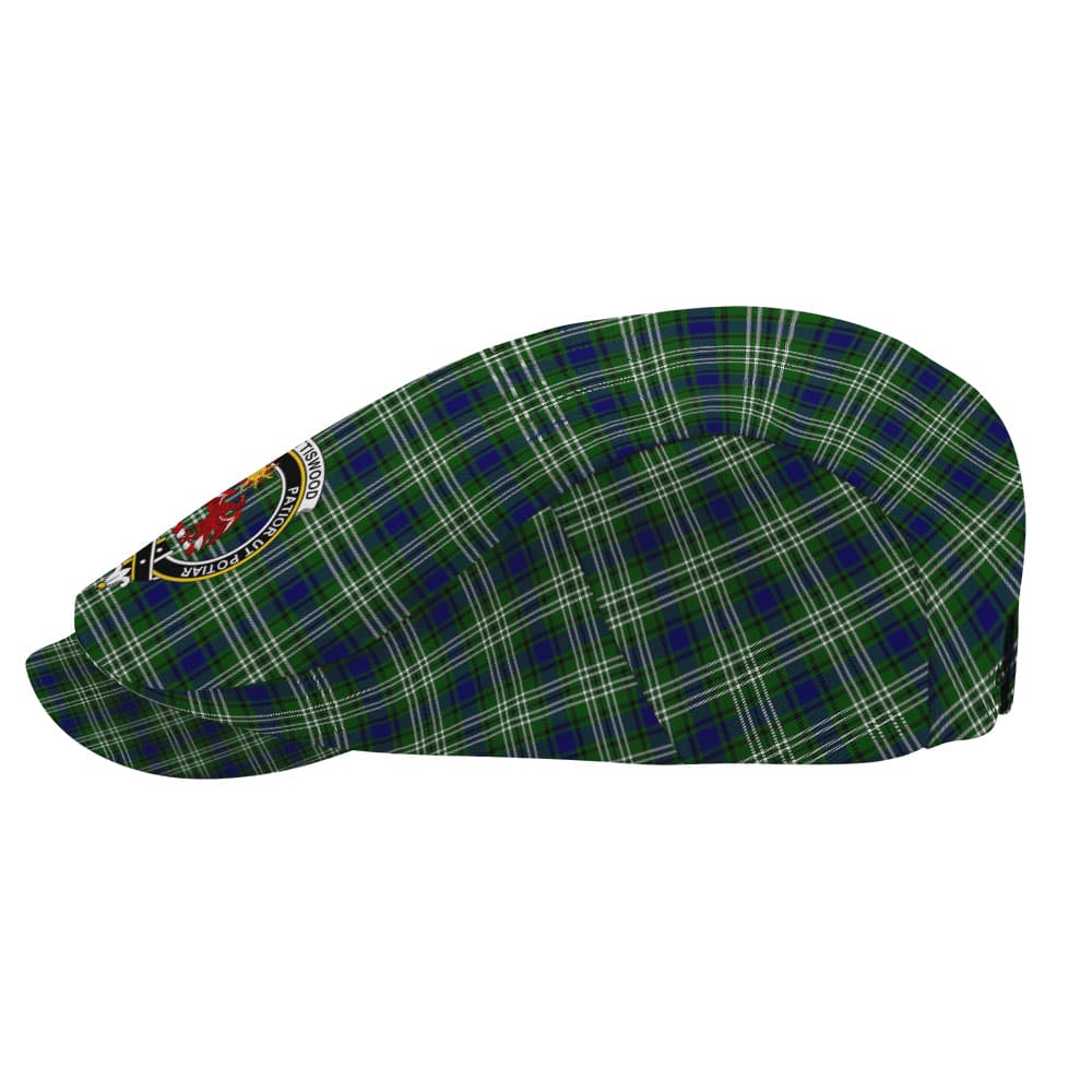 Scottish Spottiswood Clan Badge Tartan Flat Cap - Image 3