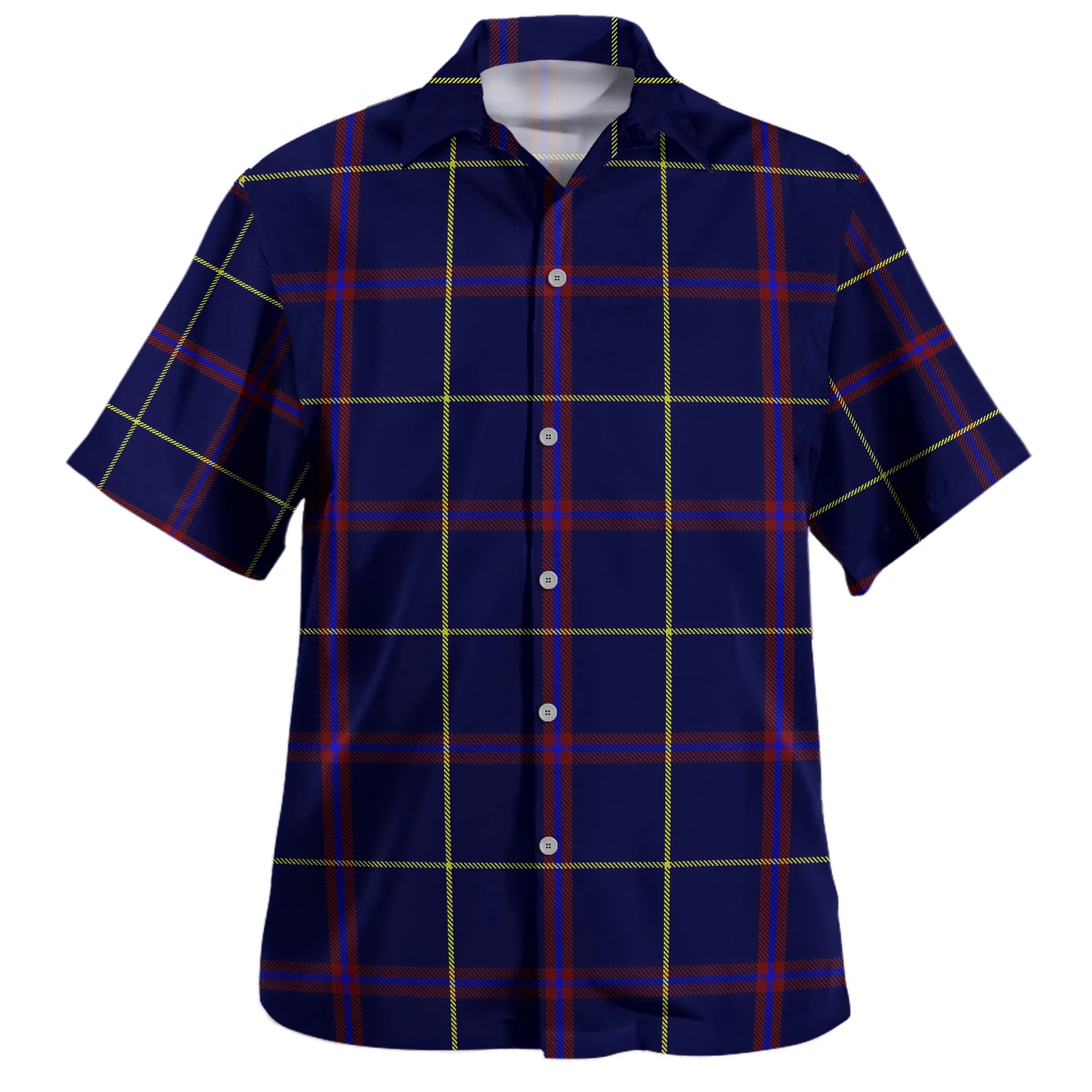 Scottish STARFLEET Tartan Hawaiian Shirt