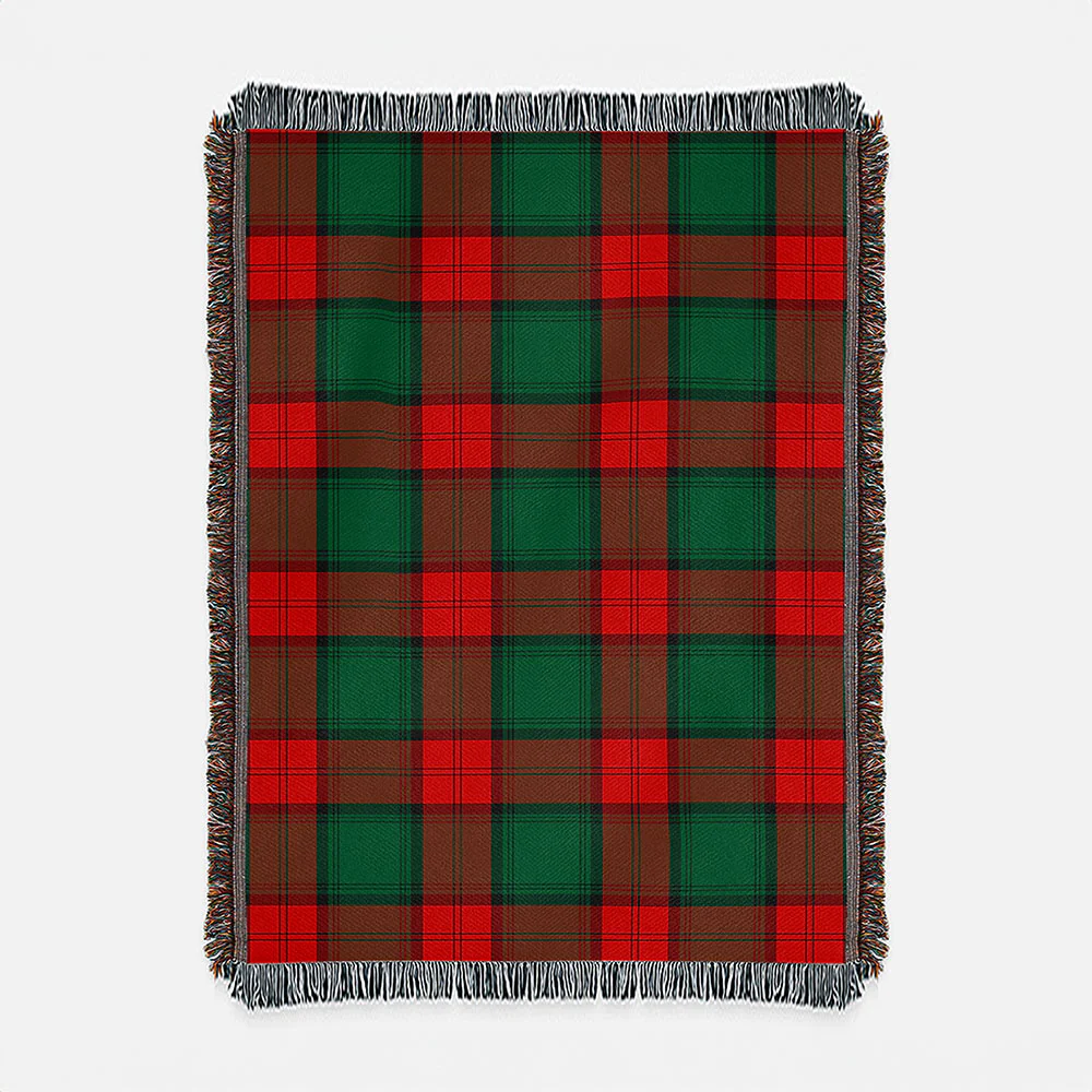 Scottish Stewart Atholl Modern Clan Badge Tartan Woven Blanket