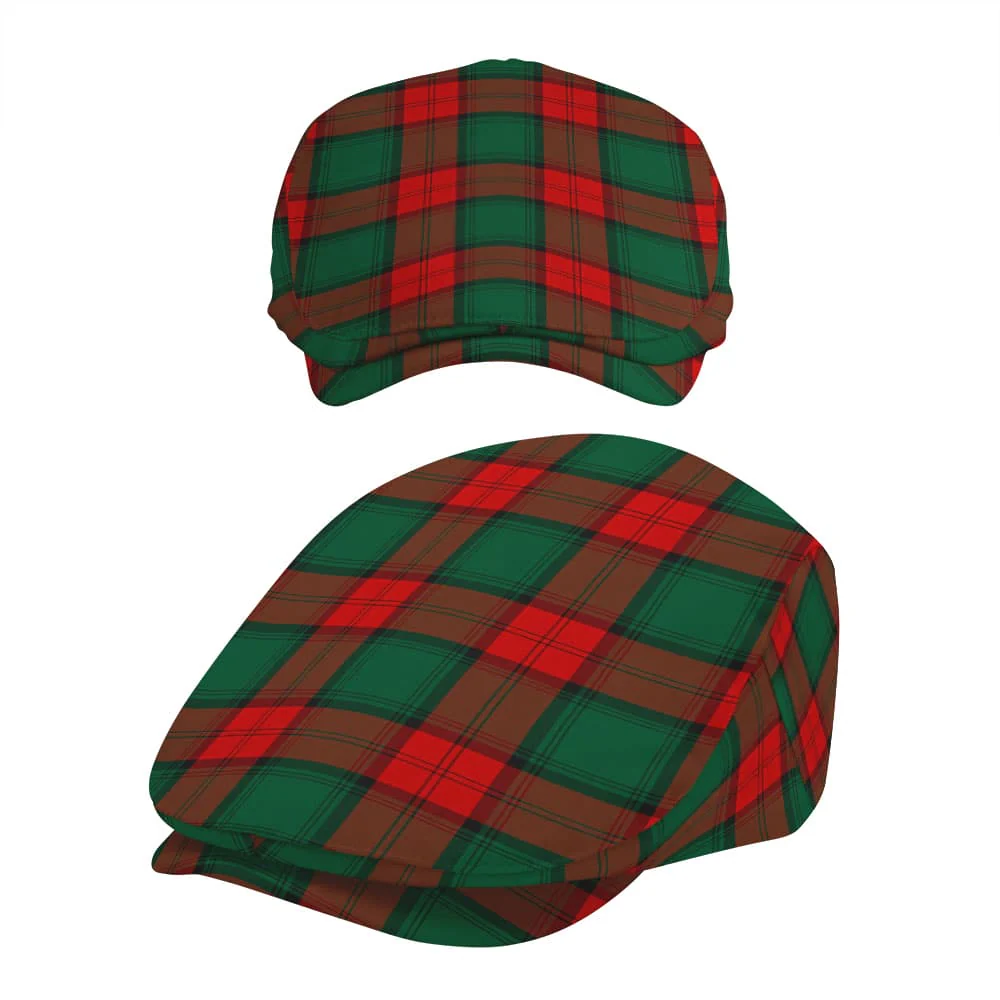 Scottish Stewart Atholl Modern Tartan Flat Cap - Image 5
