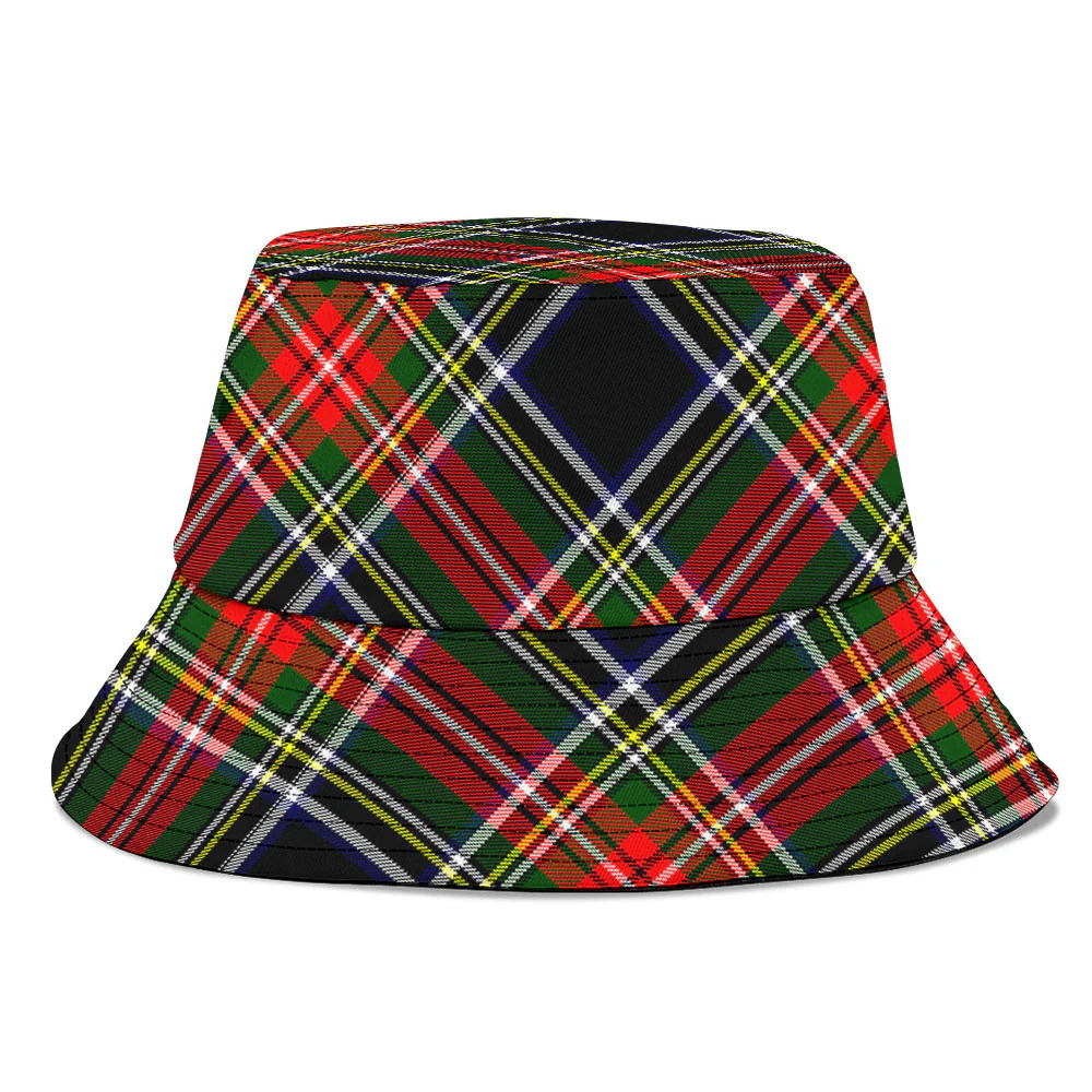 Scottish Stewart Black Clan Badge Tartan Bucket Hat