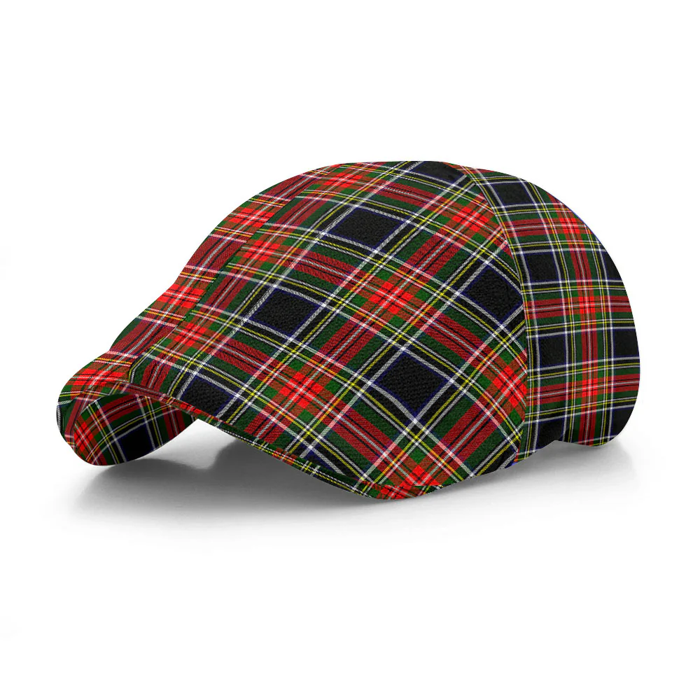 Scottish Stewart Black Clan Badge Tartan Ivy Cap