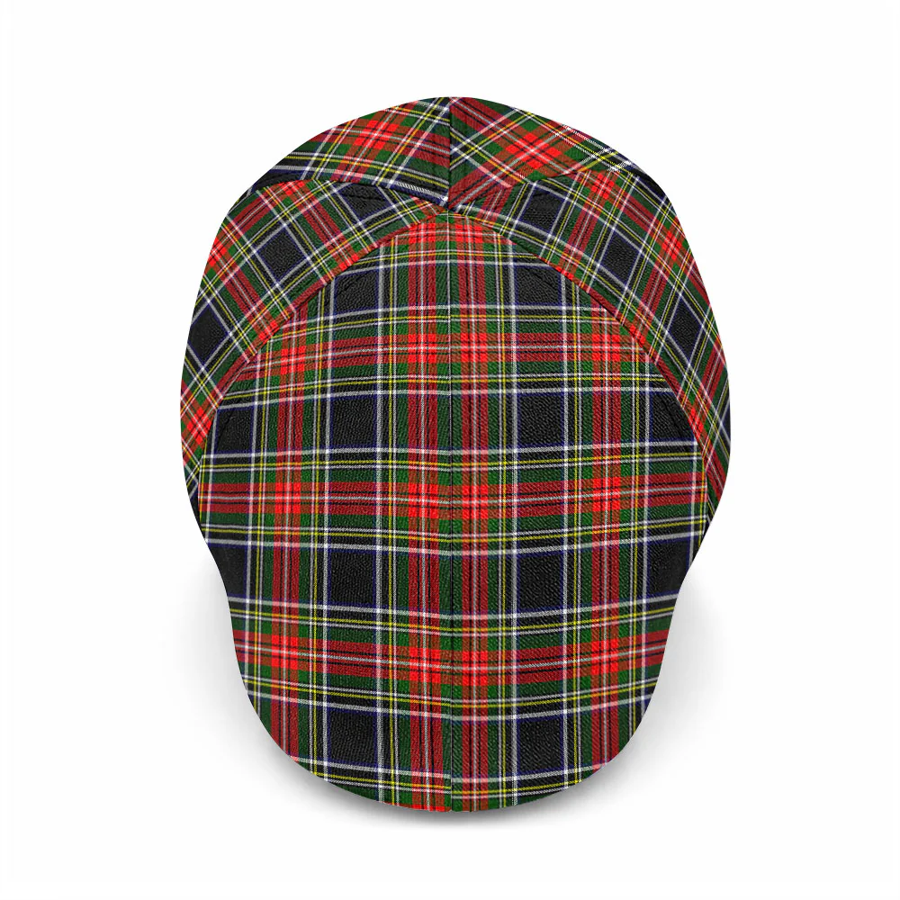 Scottish Stewart Black Clan Badge Tartan Ivy Cap - Image 2