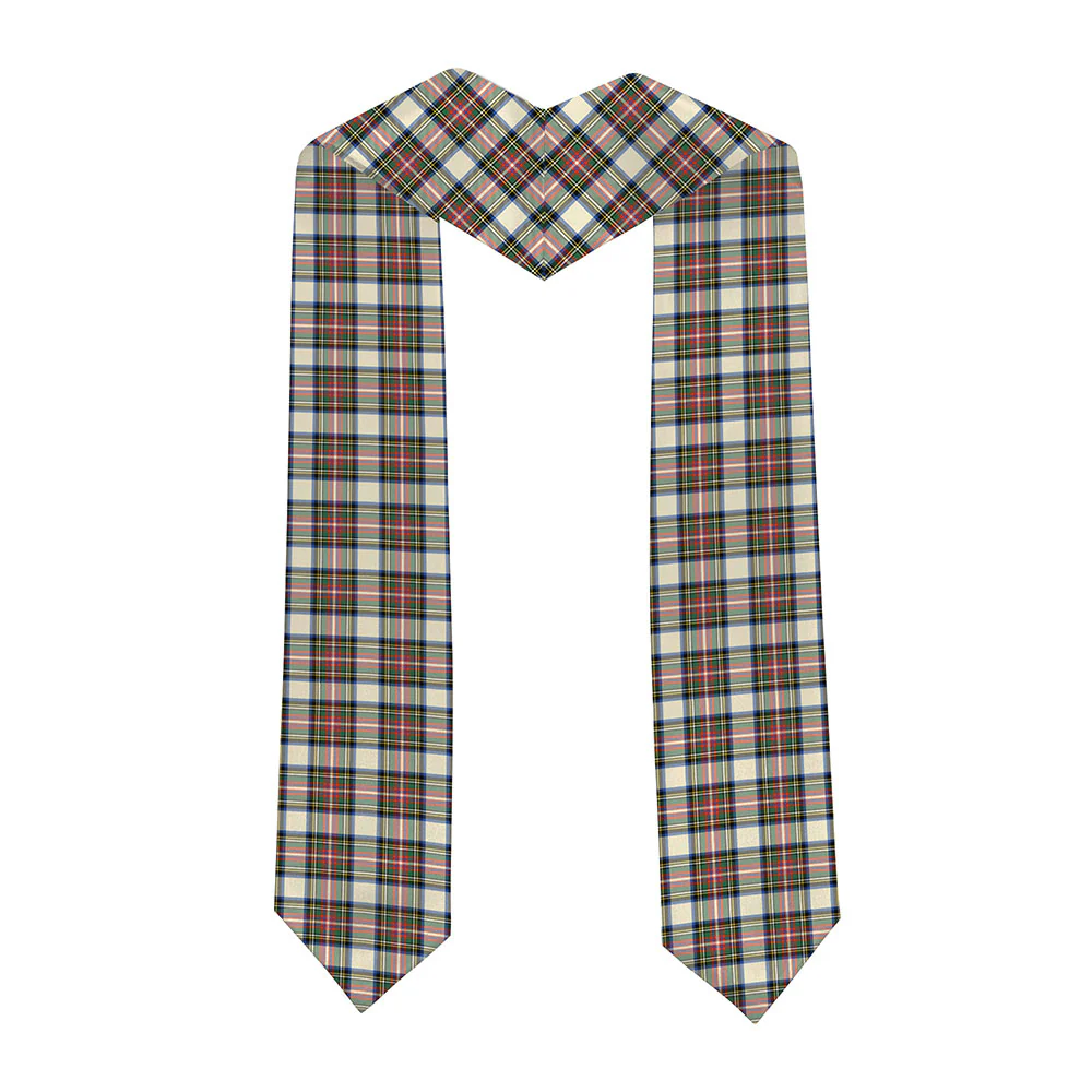 Scottish Stewart Dress Ancient Clan Badge Tartan Graduation Stole Black Gold Honor - Image 2