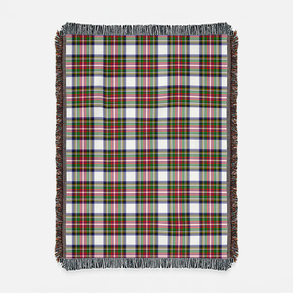 Scottish Stewart Dress Modern Clan Badge Tartan Woven Blanket