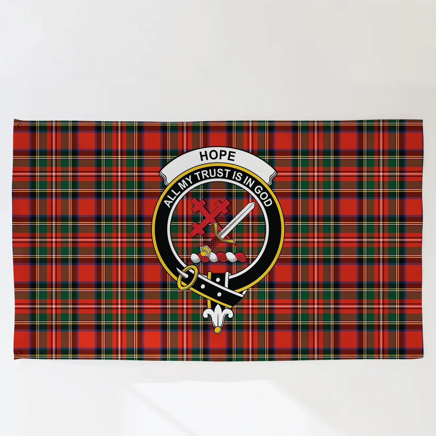 Scottish Stewart (High Stewards) Clan Badge Tartan Flag Parade (Hope Custom) - Image 3