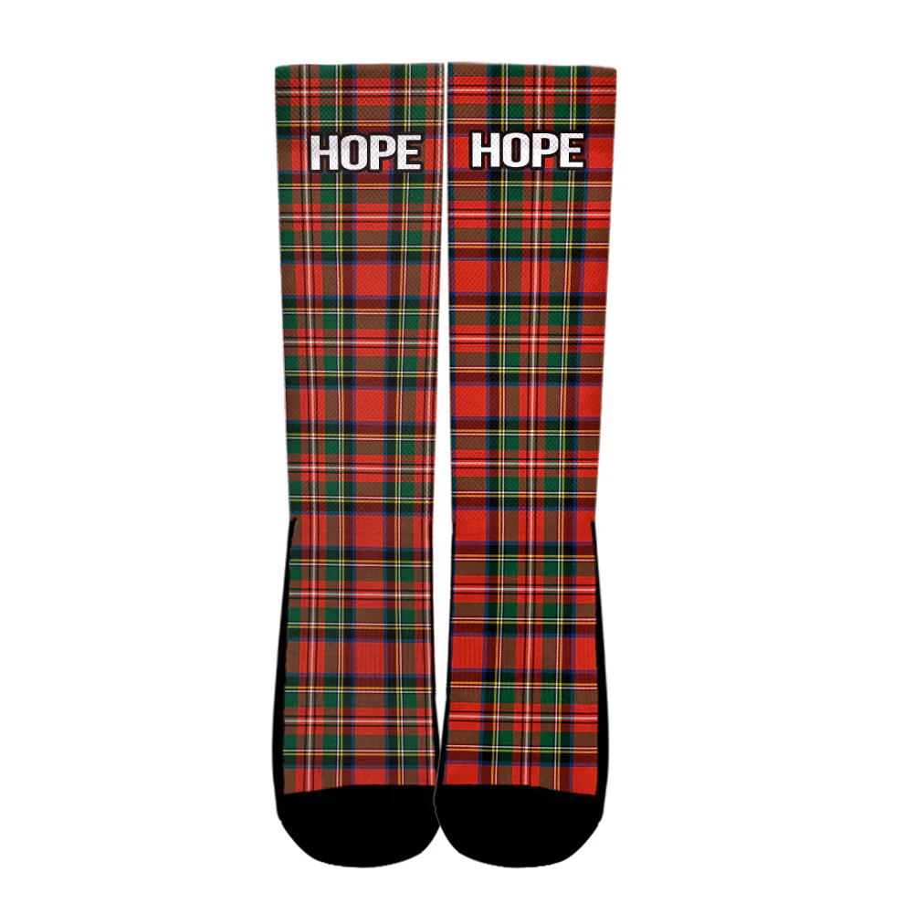 Scottish Stewart (High Stewards) Tartan Crew Socks (Hope Custom) - Image 2