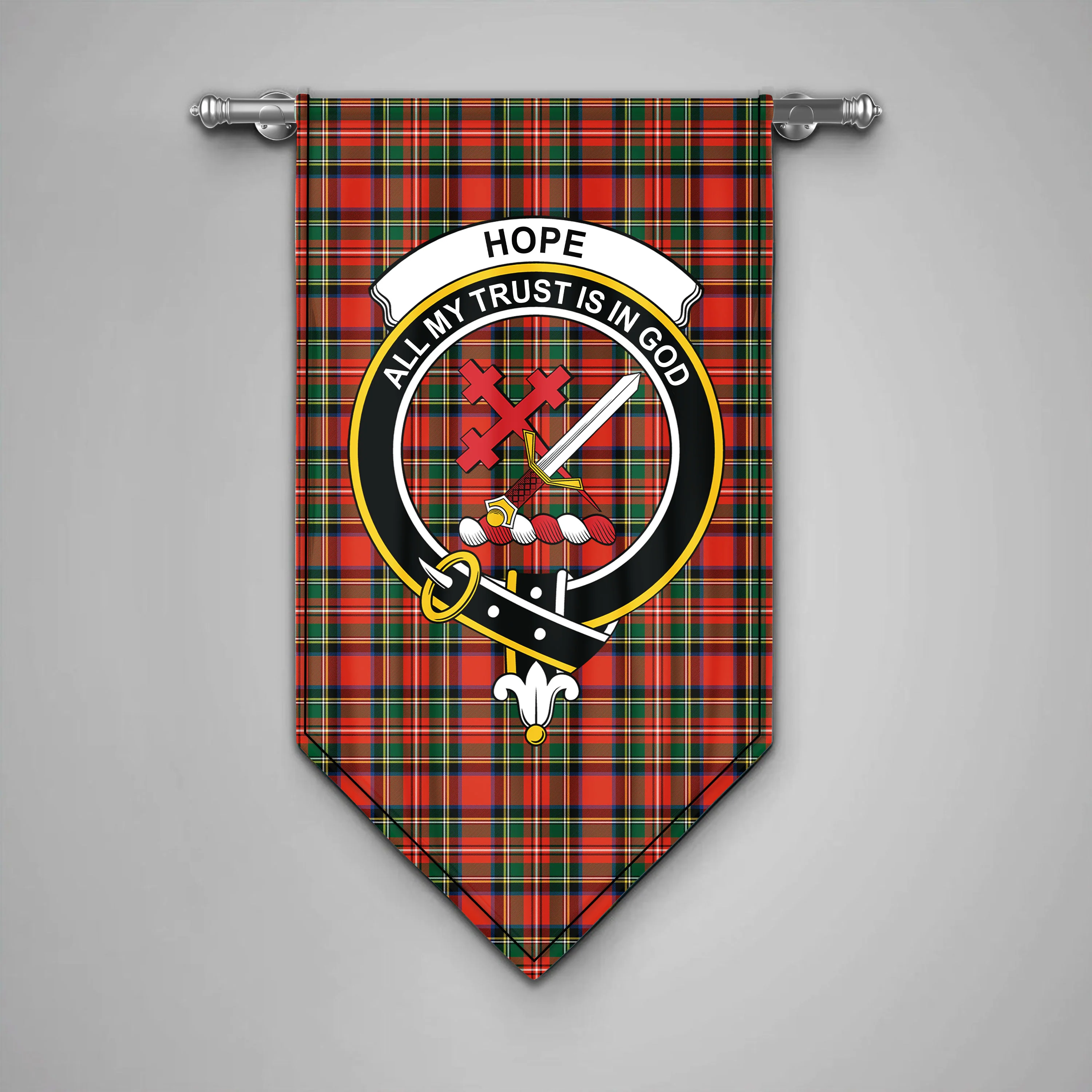 Scottish Stewart (High Stewards) Tartan Gonfalon (Hope Custom)