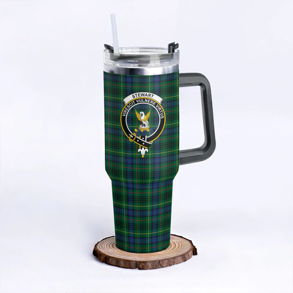 Scottish Stewart Hunting Modern Clan Badge Tartan 40oz Tumbler - Image 6
