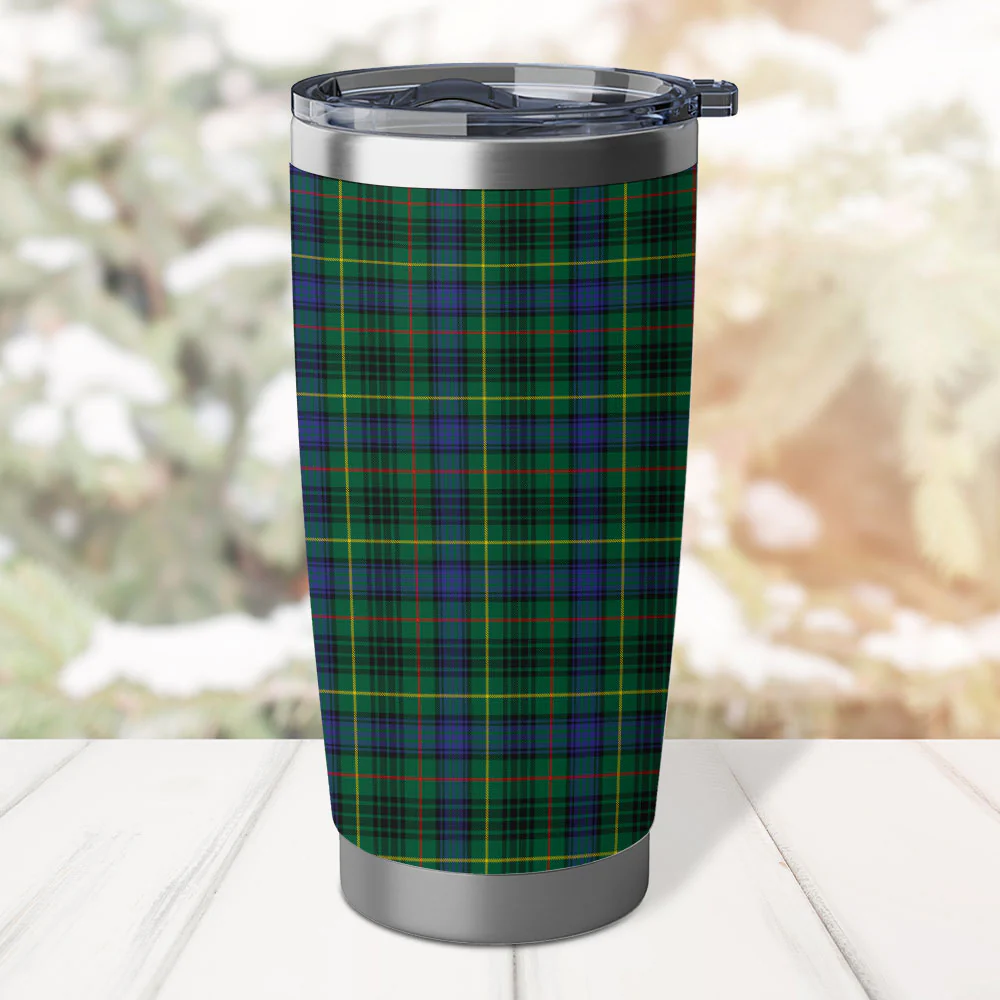 Scottish Stewart Hunting Modern Clan Badge Tartan Tumbler - Image 3