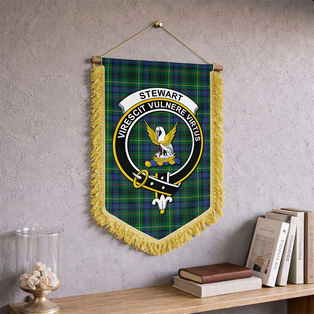 Scottish Stewart Hunting Modern Clan Badge Tartan Wall Hanging Banner - Image 2