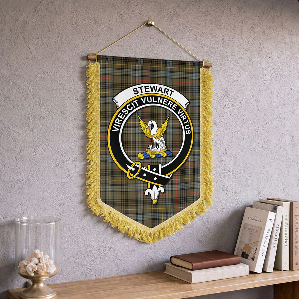 Scottish Stewart Hunting Weathered Clan Badge Tartan Wall Hanging Banner - Image 2