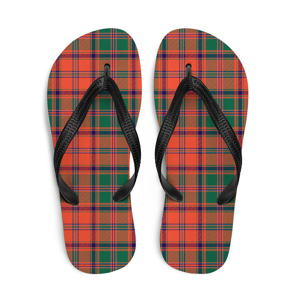 Scottish Stewart of Appin Ancient Clan Badge Tartan Flip Flops