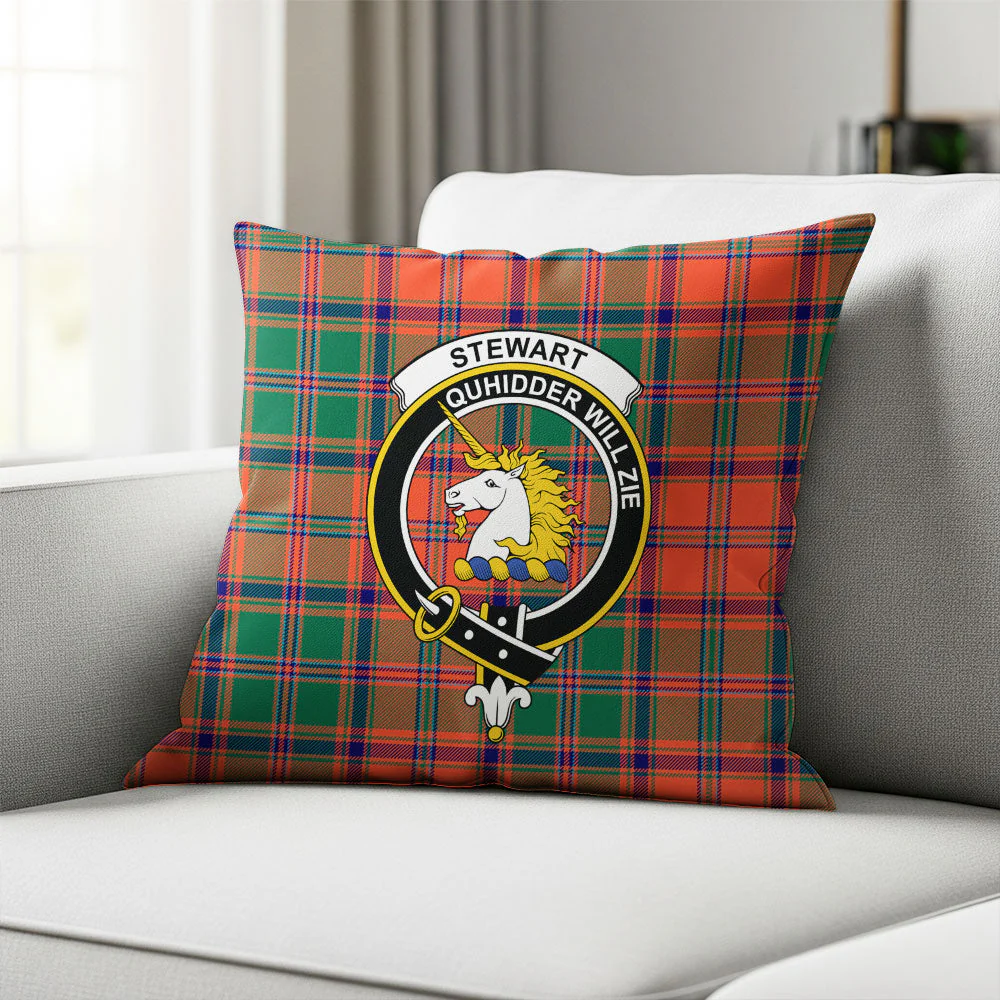 Scottish Stewart of Appin Ancient Clan Badge Tartan Pillow Case - Image 2