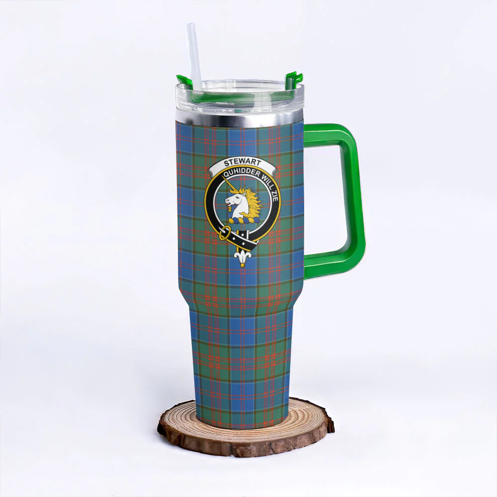 Scottish Stewart of Appin Hunting Ancient Clan Badge Tartan 40oz Tumbler - Image 8