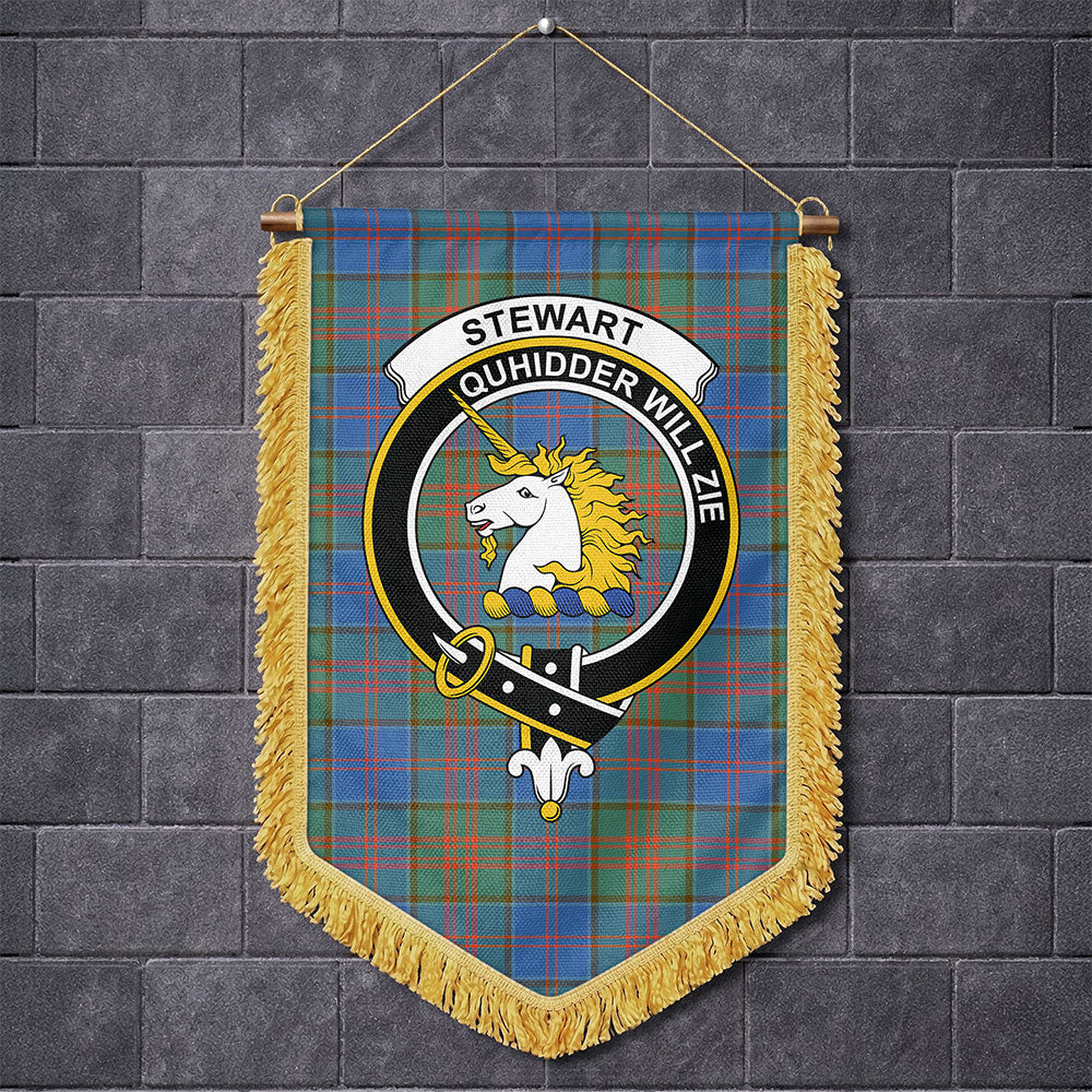 Scottish Stewart of Appin Hunting Ancient Clan Badge Tartan Wall Hanging Banner