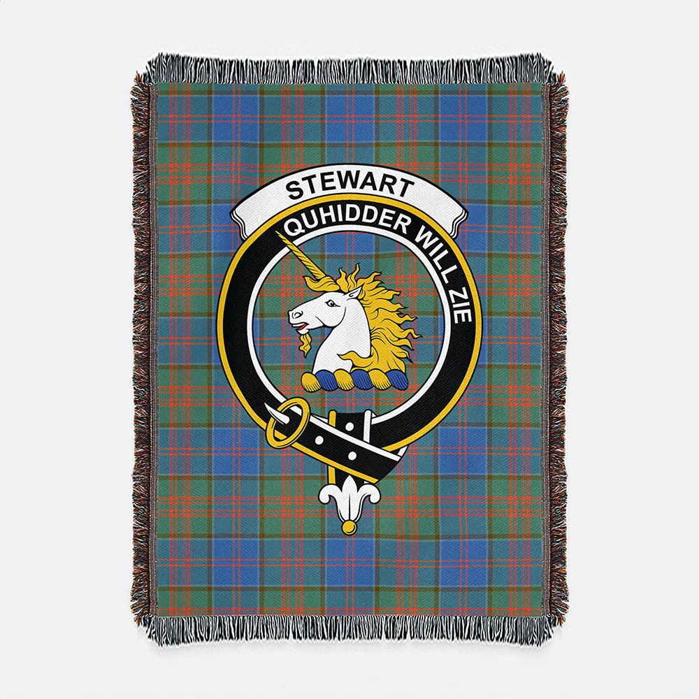 Scottish Stewart of Appin Hunting Ancient Clan Badge Tartan Woven Blanket - Image 2