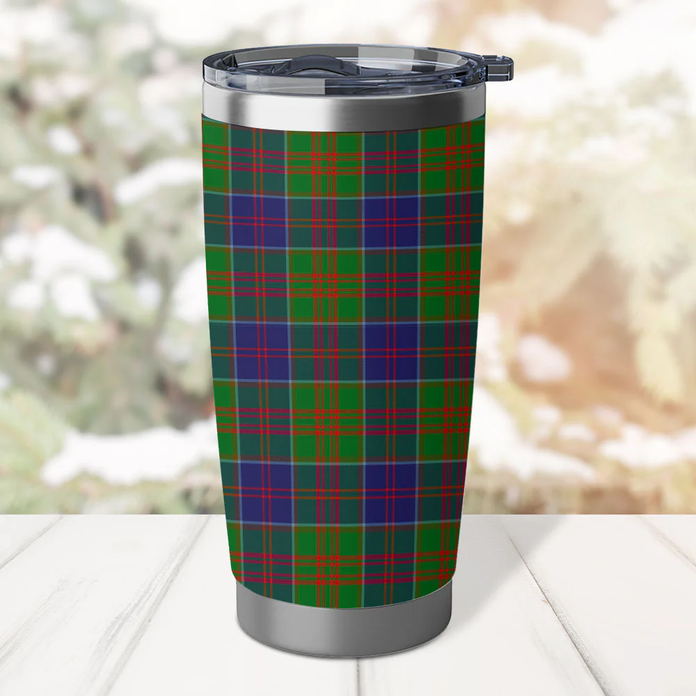 Scottish Stewart of Appin Hunting Modern Clan Badge Tartan Tumbler - Image 3
