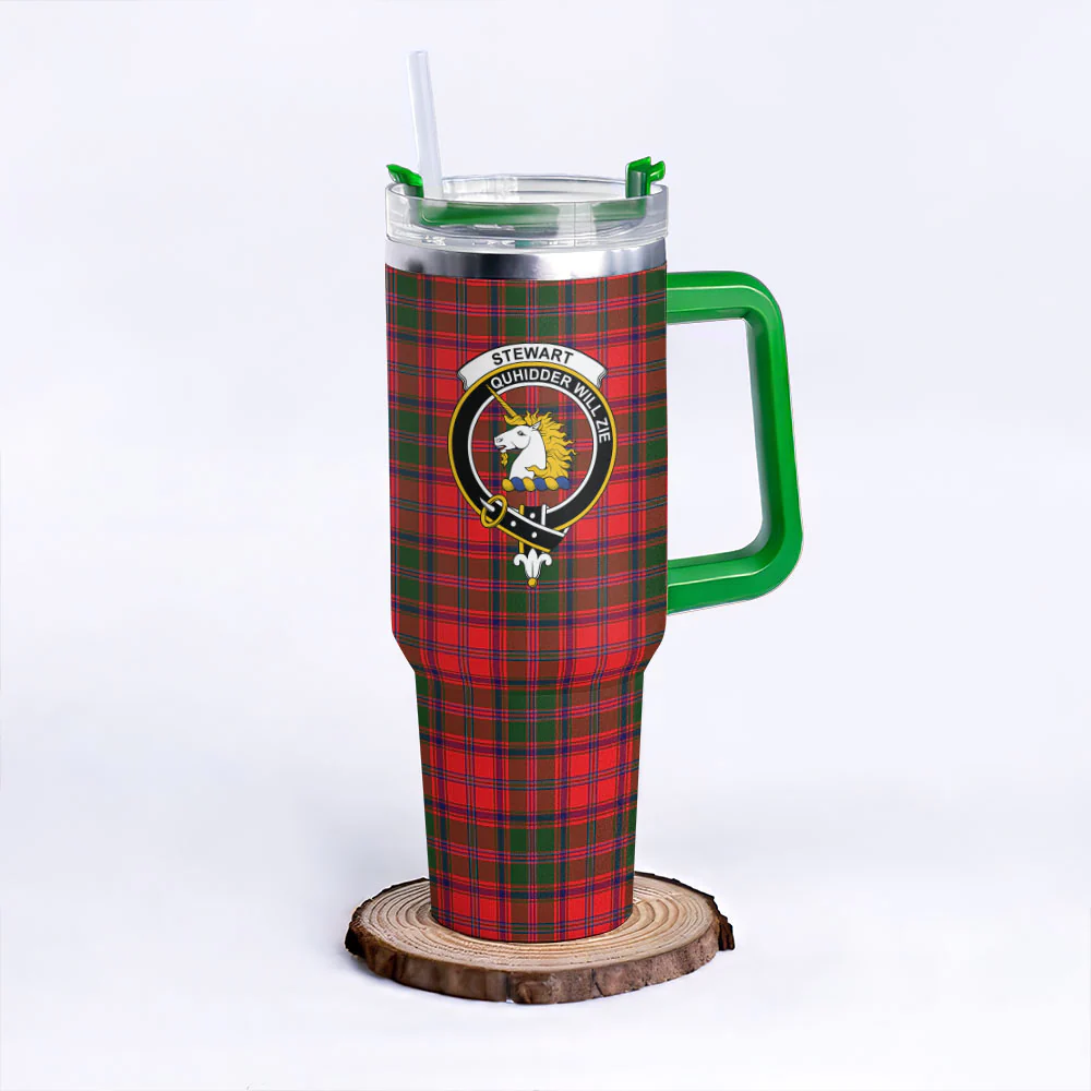 Scottish Stewart of Appin Modern Clan Badge Tartan 40oz Tumbler - Image 8