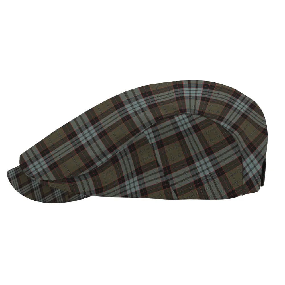 Scottish Stewart Old Weathered Tartan Flat Cap - Image 3
