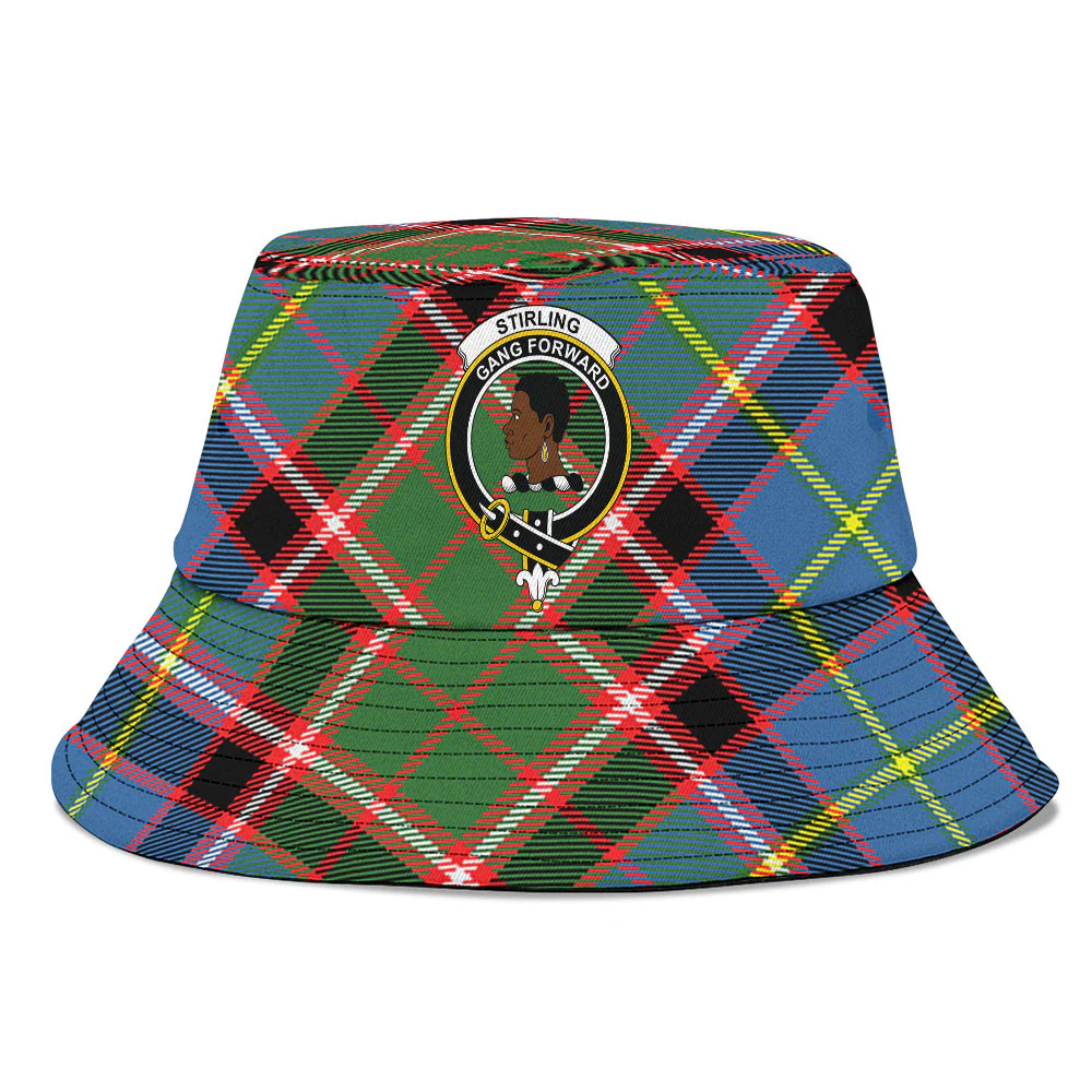 Scottish Stirling & Bannockburn District Clan Badge Tartan Bucket Hat - Image 2